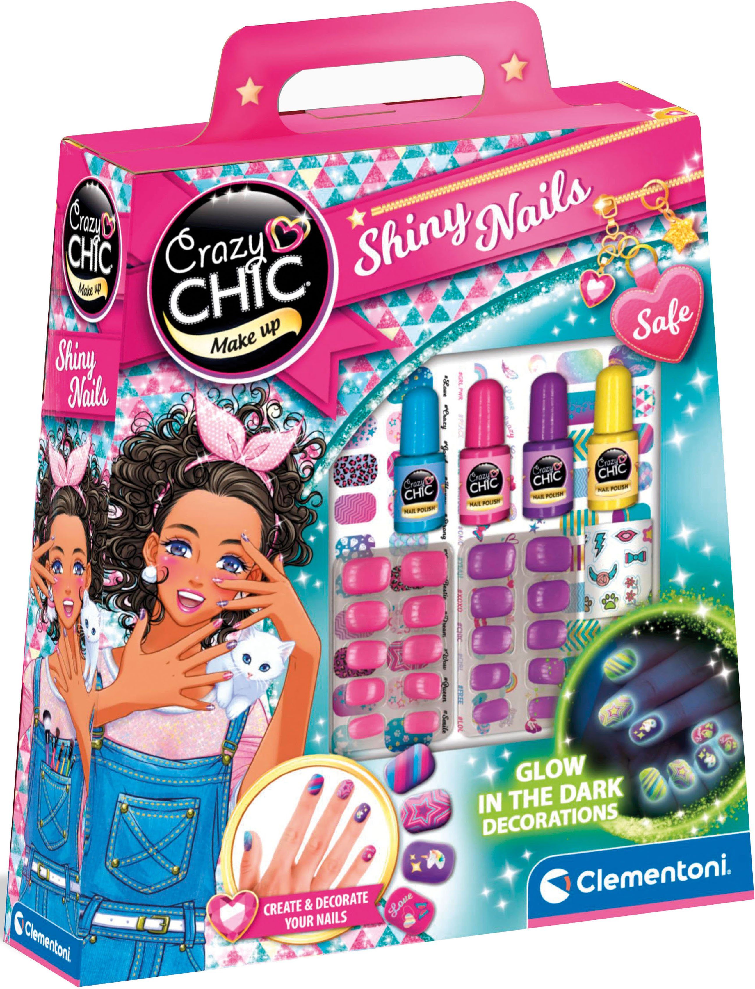 Clementoni® Kreativset Crazy Chic, Fluoreszierend Nägel