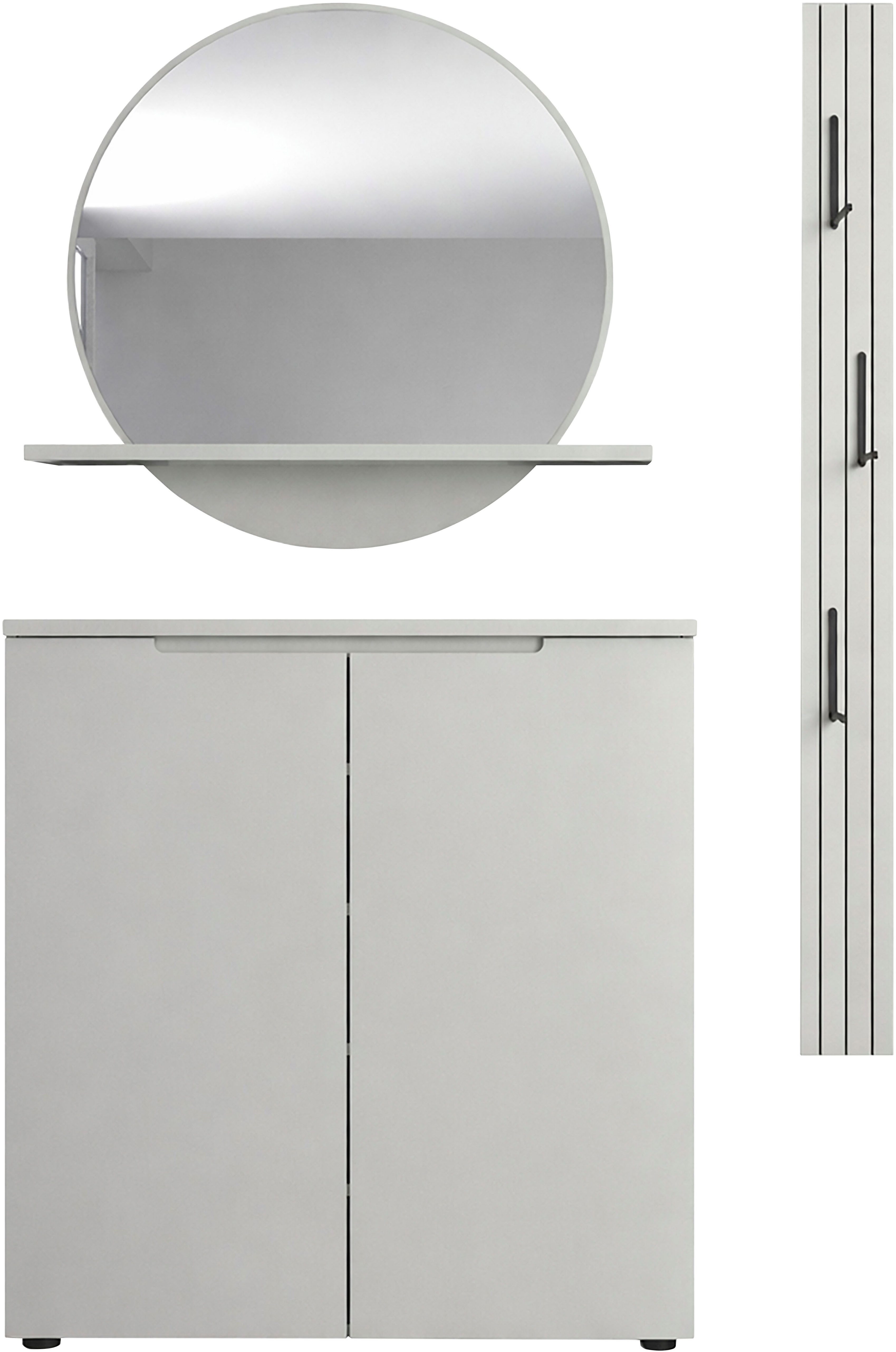 Innostyle Garderoben-Set Garderoben-Set BRESTA, (3-St), 3-teilig, LED-Beleuchtung, ABS-Kante, Soft Close