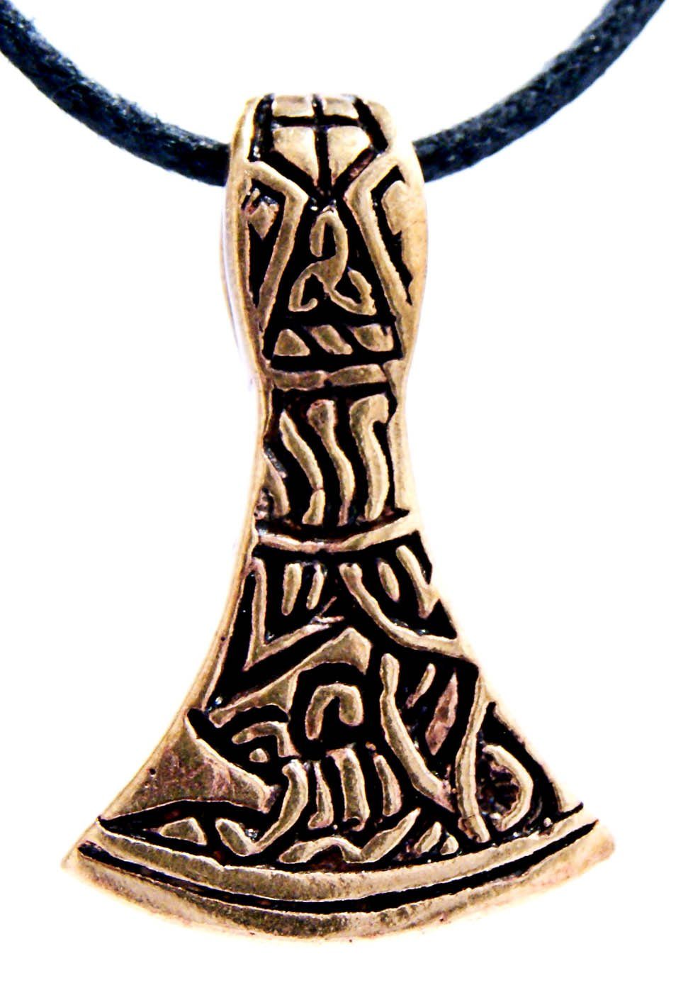 Kettenanhänger Axt Wikingeraxt Wikinger Beil Axt Bronze Anhänger Odin Streitaxt