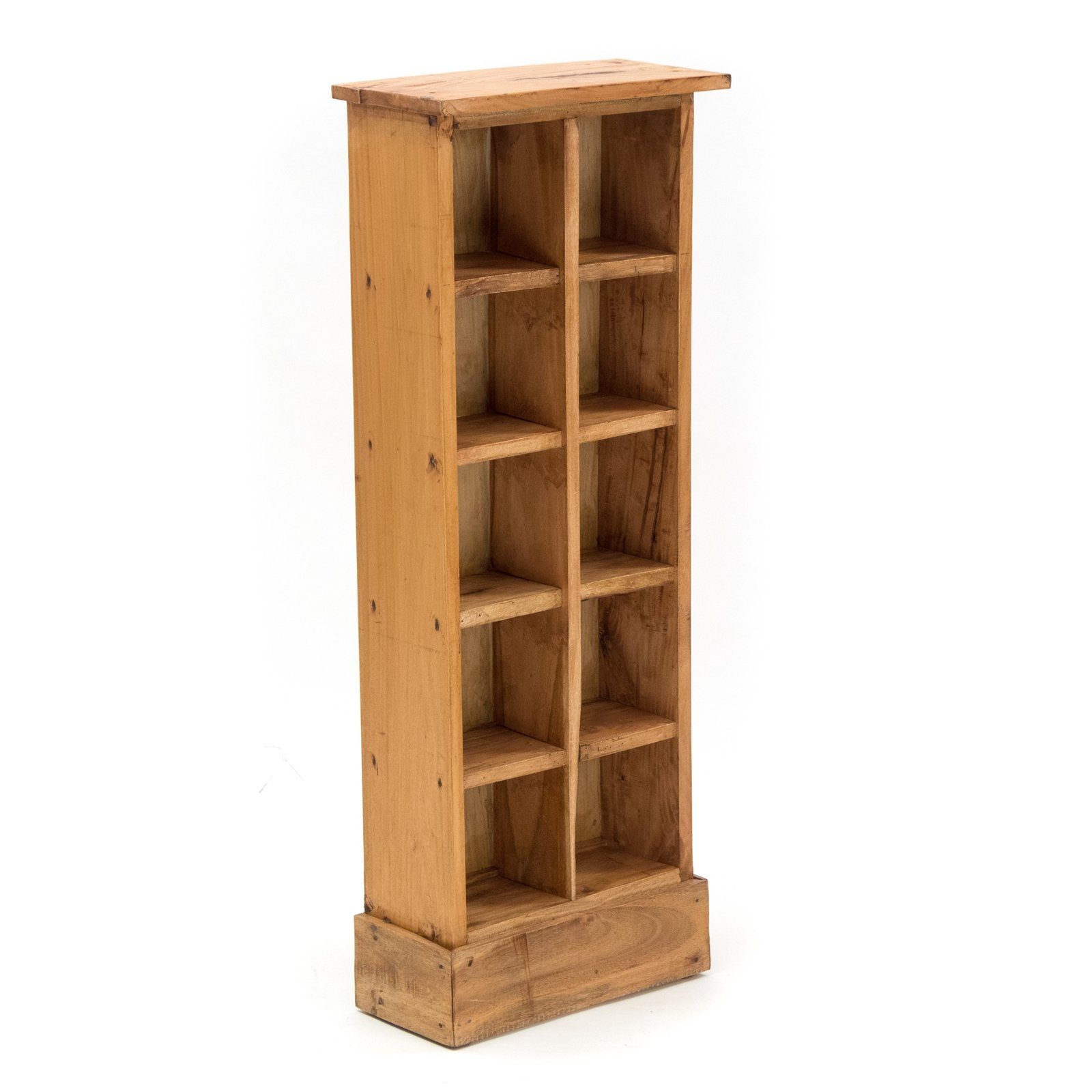 DESIGN DELIGHTS Regal RUSTIKALES CD & BÜCHERREGAL NATURE, 94x36cm(HxB) Holz günstig online kaufen