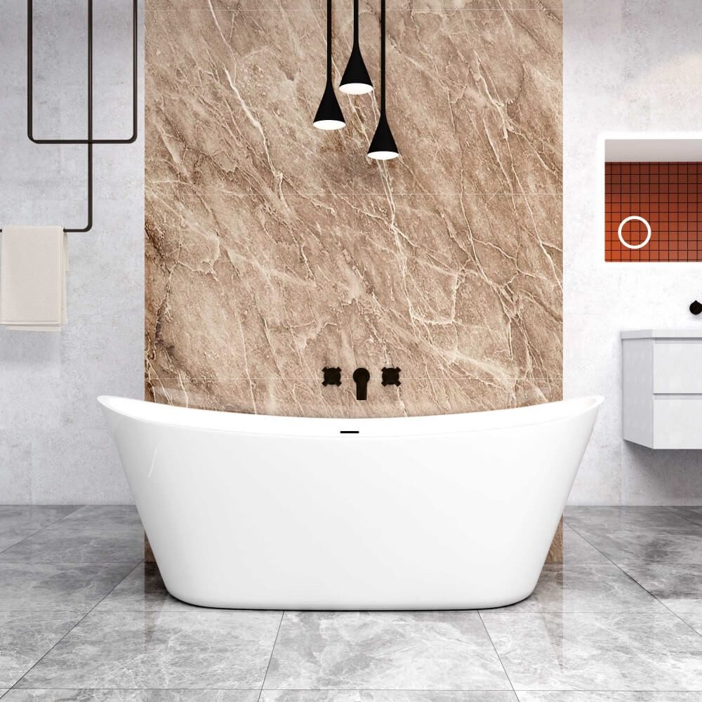 Duschparadies Badewanne 170*72*65 cm Duschwanne Acryl-Badewannen, günstig online kaufen