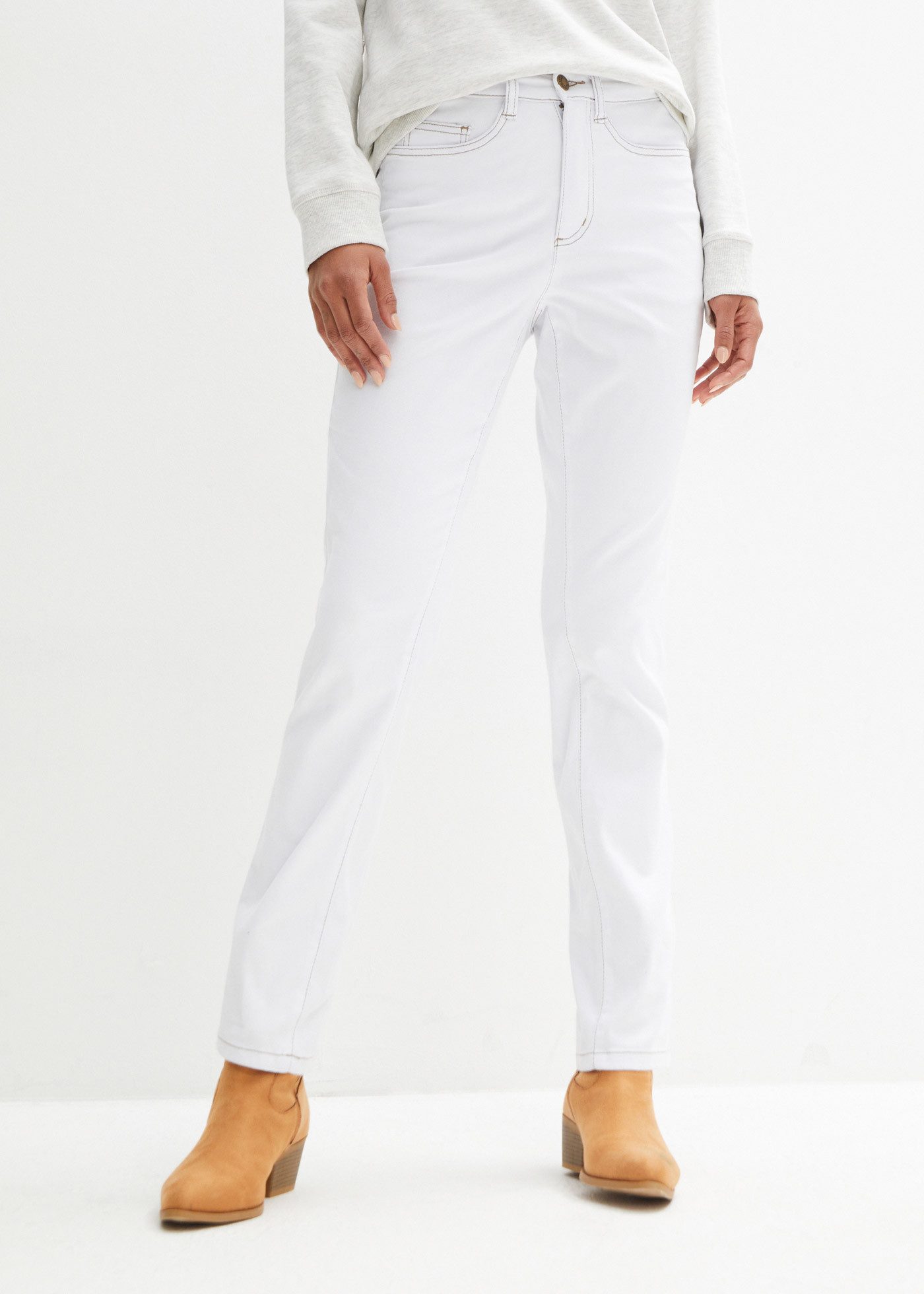 bonprix Straight-Jeans (1-tlg) Regular Fit, Komfort-Stretch-Material, leich günstig online kaufen