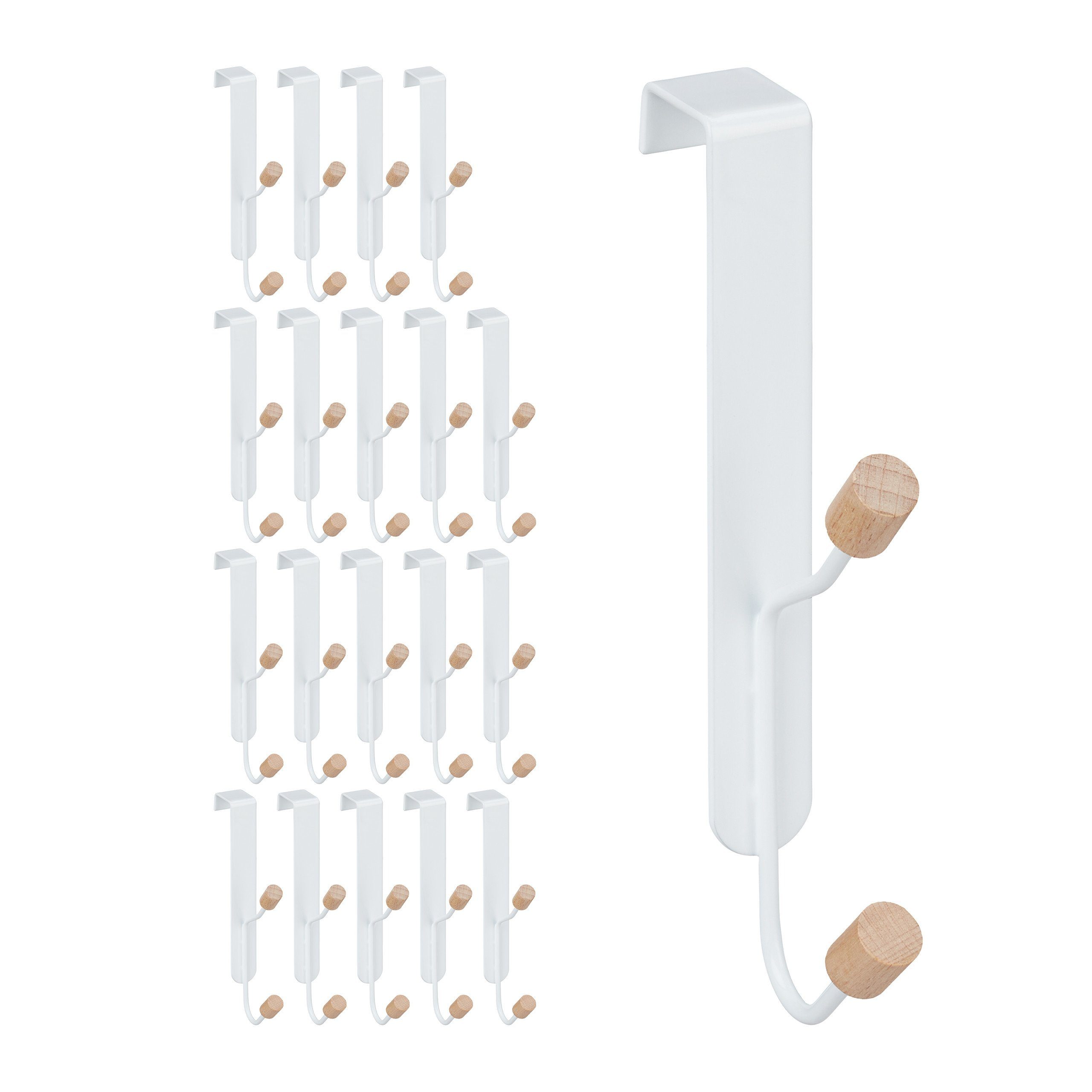 Türhaken 20 x Türhaken doppelt