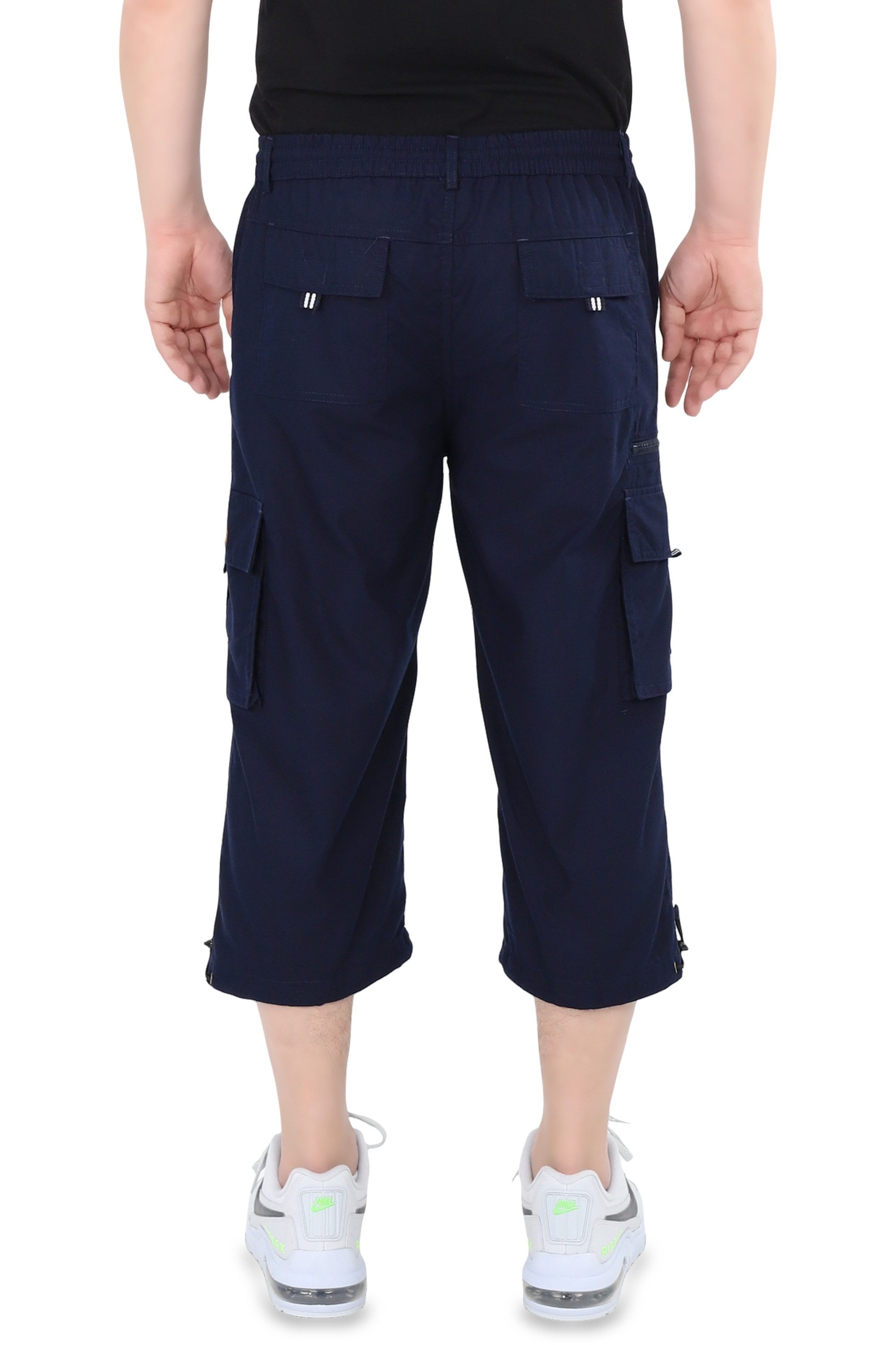 Ben Creek Cargobermudas QLH13 3/4 Bermuda mit Cargo Taschen, kurze Herren Hose, Capri mit Dehnbund