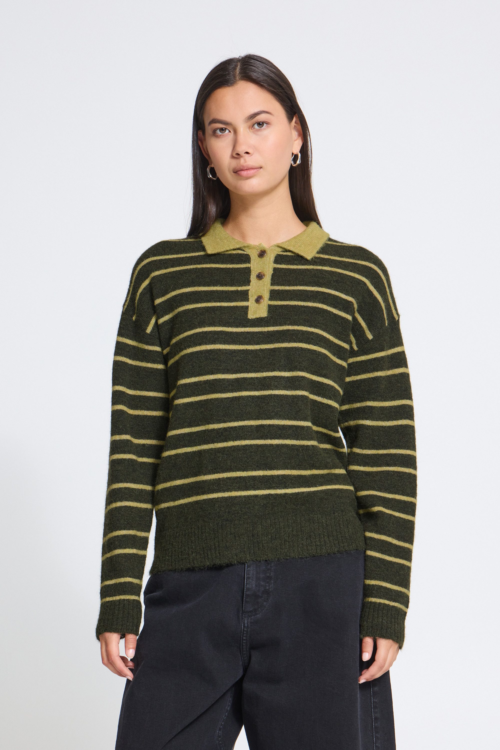 ICHI Strickpullover Strickpullover langarm IHSAGE