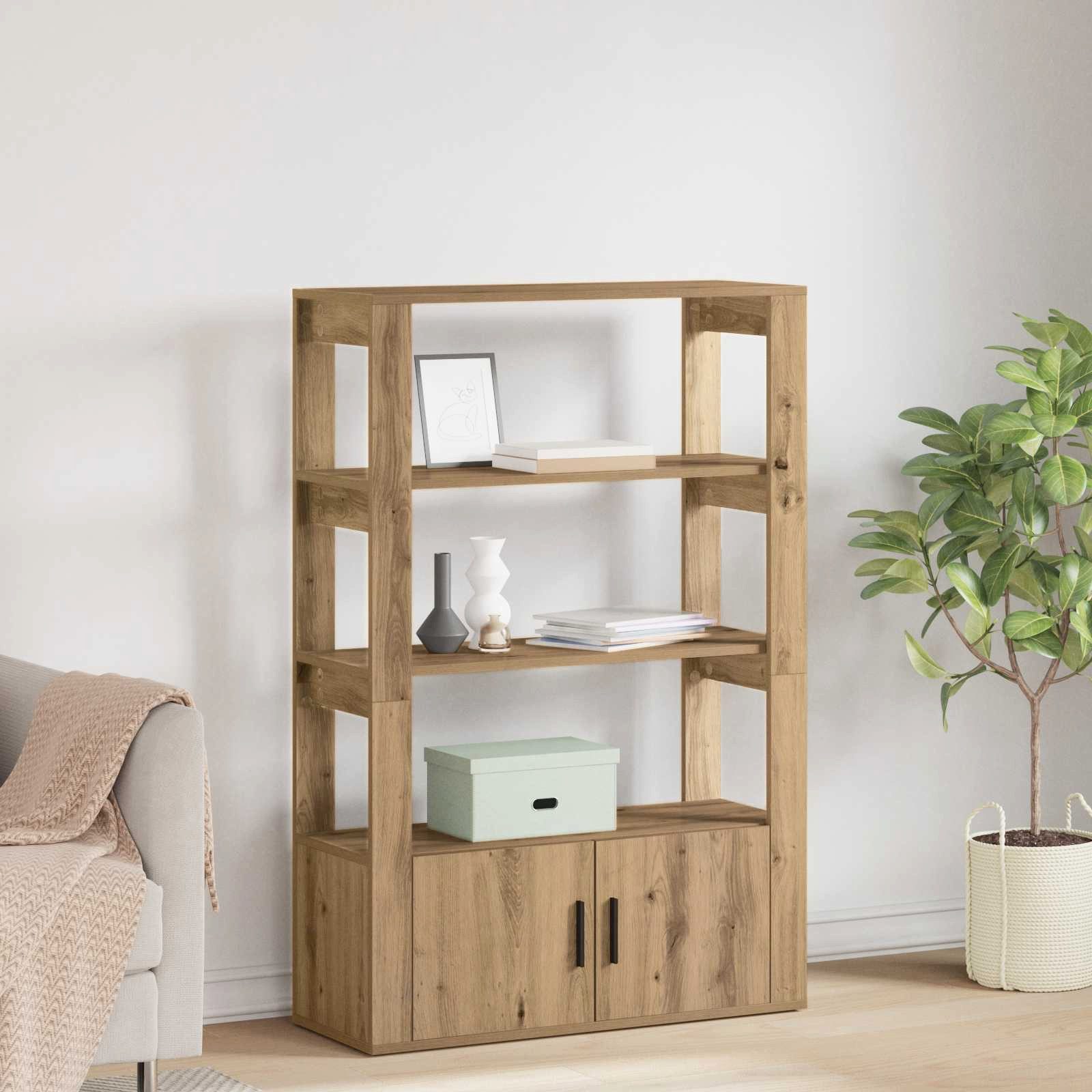 vidaXL Sideboard Sideboard Artisan-Eiche 30 x 80 x 119.5 cm Holzwerkstoff (1 St)