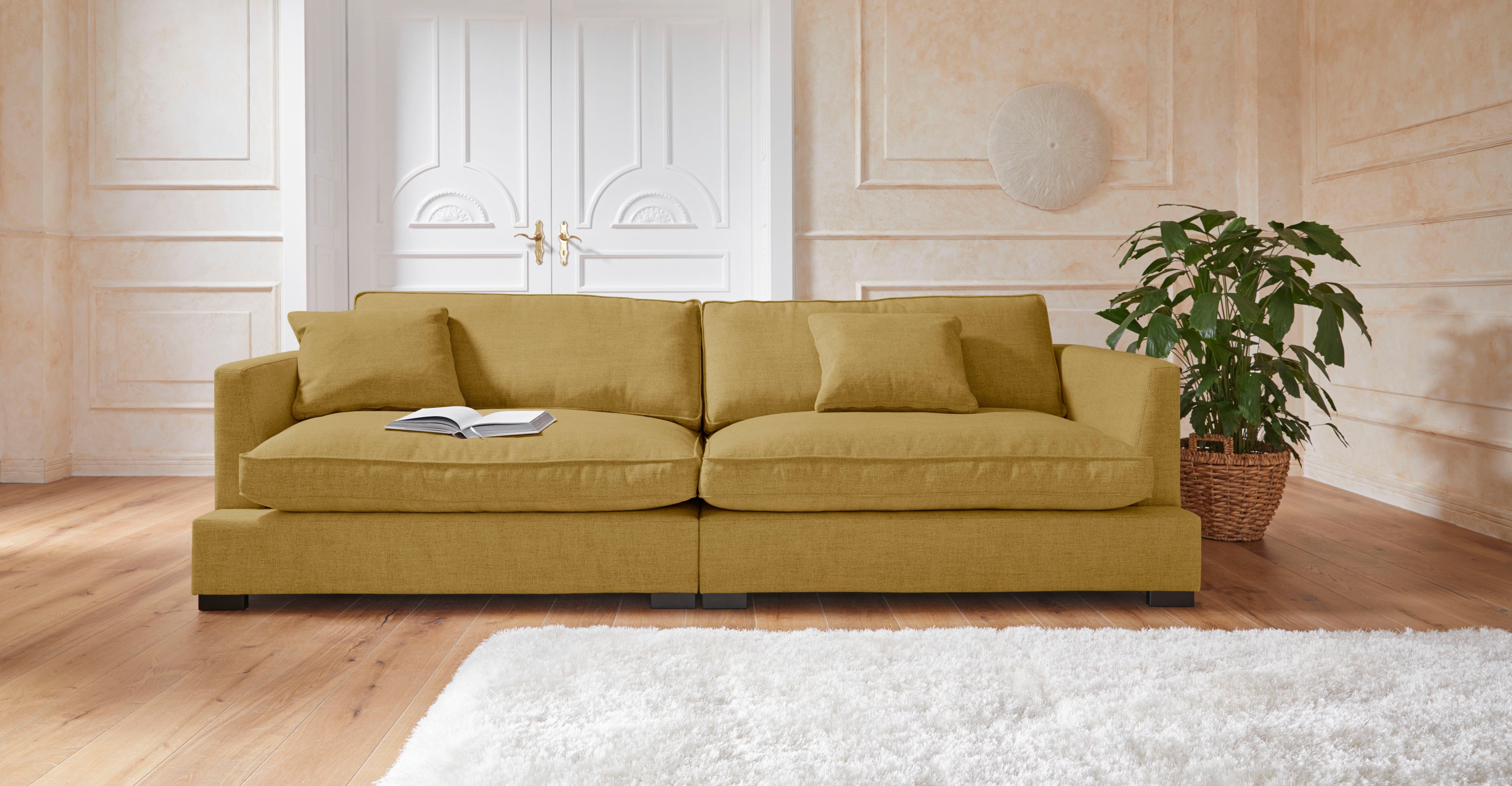 Guido Maria Kretschmer Home&Living Big-Sofa Annera, weicher Sitzkomfort, mit extra tiefen Sitzflächen, Füllung mit Federn