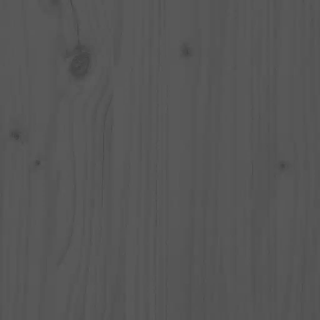 furnicato Sitzbank Grau Kiefer 110x41x76,5 cm Massivholz