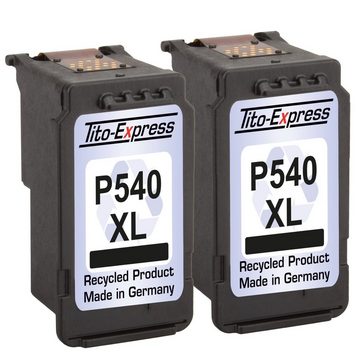 Tito-Express 2er Set ersetzt Canon PG-540XL & CL-541XL Black Tintenpatrone (für Pixma MG3650 MG4250 MG3550 TS5151 MG3650s TS5150 MX475)