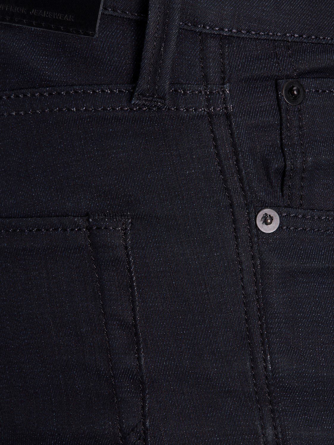 Jeans Jack Raw Jones Button-Fly Slim-fit-Jeans / 3467 (1-tlg) Schwarz Fit in & Tim Straight 721 JJ