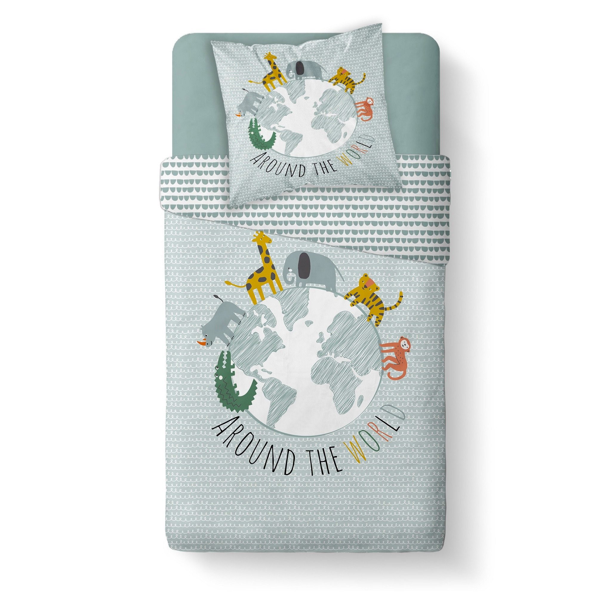 Familando Kinderbettwäsche Around the World 135x200 günstig online kaufen