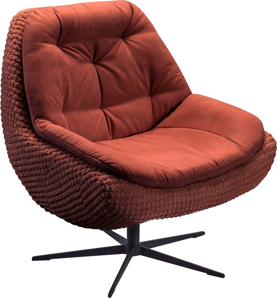 bequem Drehsessel, Metall-Sternfuss Drehsessel - elegantem fashion exxpo rost mit sofa gepolstert