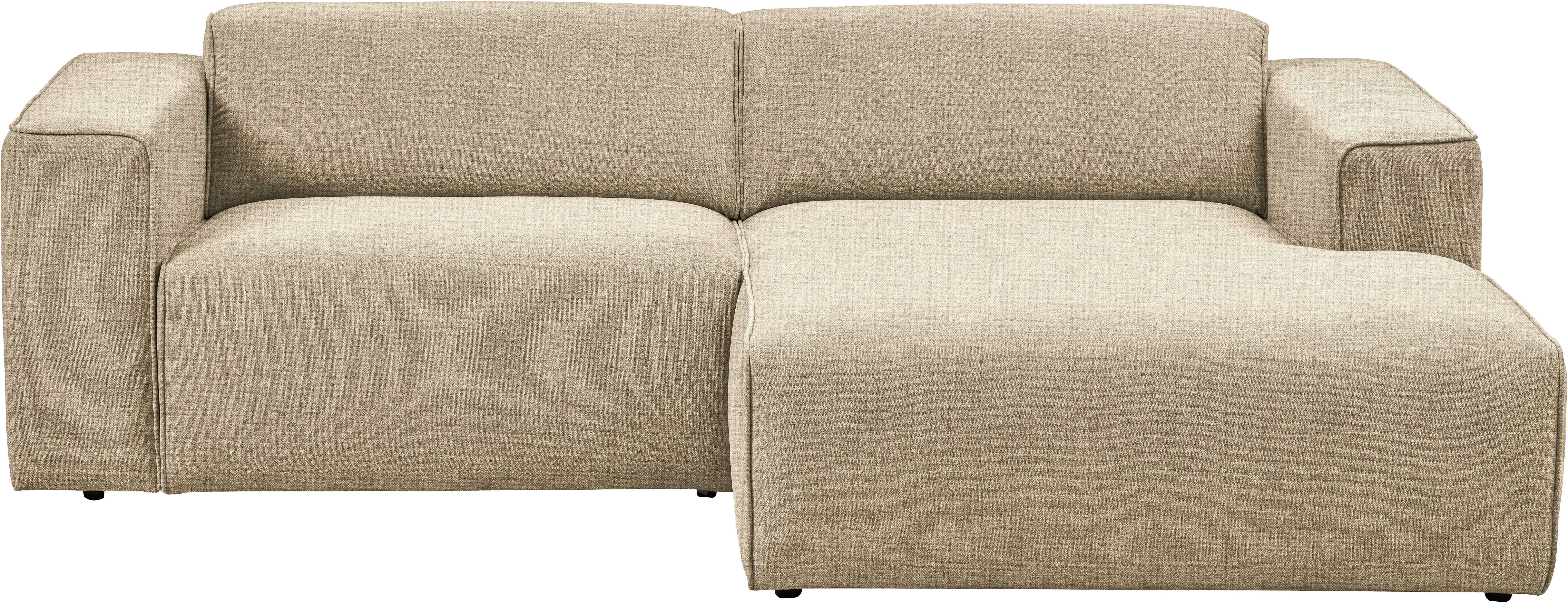 andas Ecksofa "Noord mit Kedernaht, Breite 234 cm", Cord, Struktur, Webstof günstig online kaufen