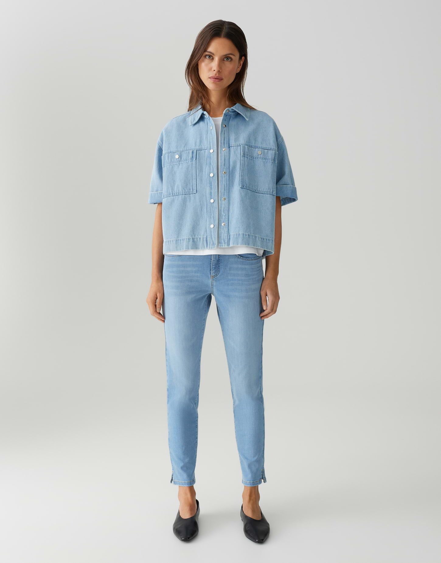 OPUS PANTS Skinny-fit-Jeans ENJA BRIGHT mit Power Stretch