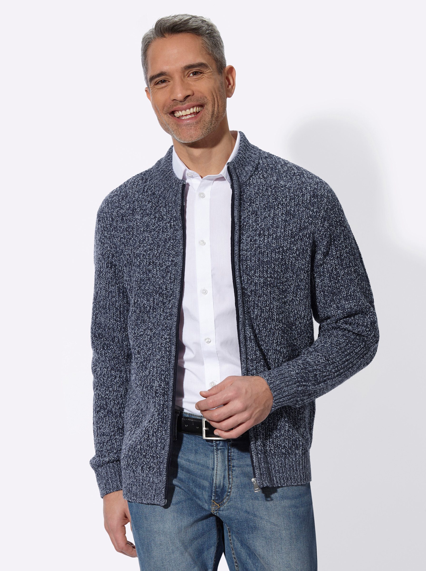 Sieh an! Strickjacke Strickjacke Langarm