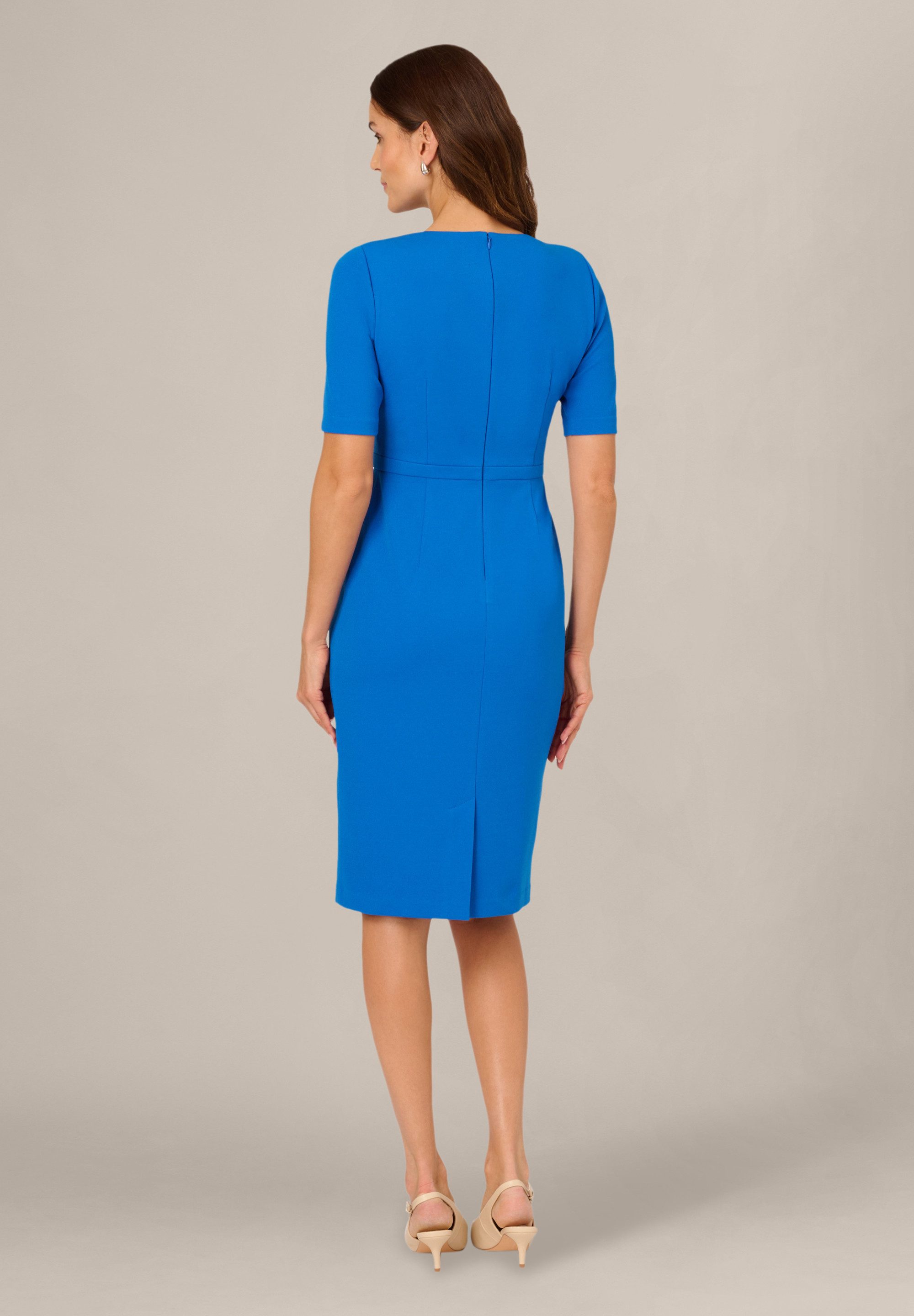 Adrianna Papell Cocktailkleid Mini Bow Front Sheath Dress Tailliert, figurbetont, elegant – Bild 4 von 5