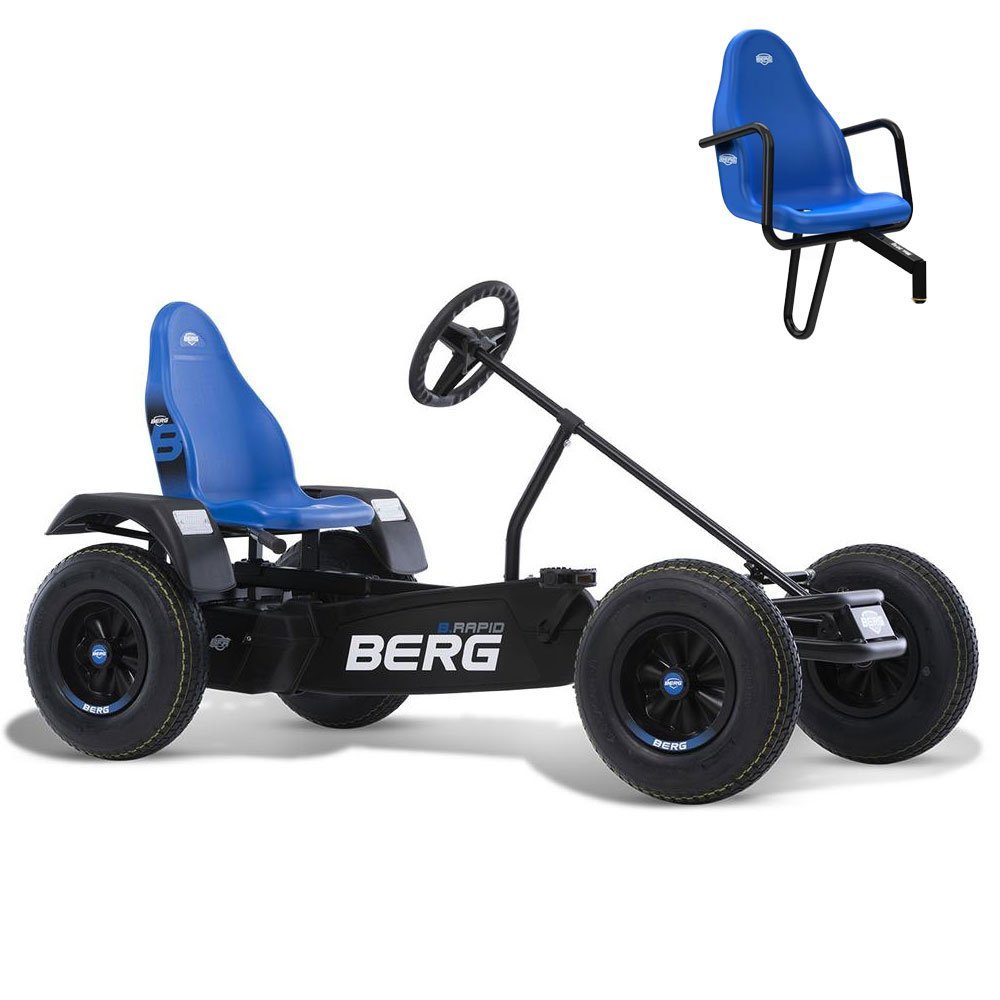 Berg Go-Kart BERG Gokart XL B. Rapid Blue blau BFR inkl. Soziussitz, inkl. Zweitsitz