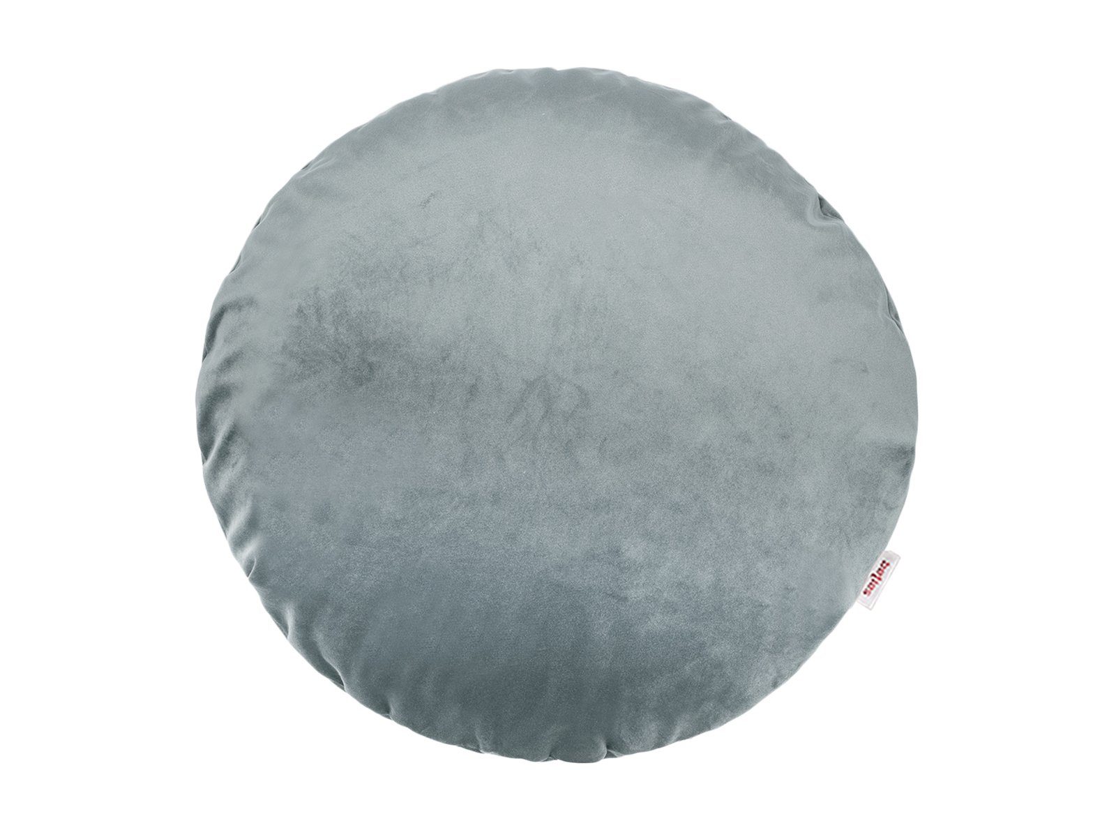 beties Kissenbezug Samt&Sonders, (1 Stück), Kissenhülle rund ca. 40 cm Samtkissen warm & weich Stein-grau