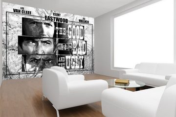 WandbilderXXL Fototapete Good, Bad & Ugly, glatt, Retro, Fernseheroptik, Vliestapete, hochwertiger Digitaldruck, in verschiedenen Größen