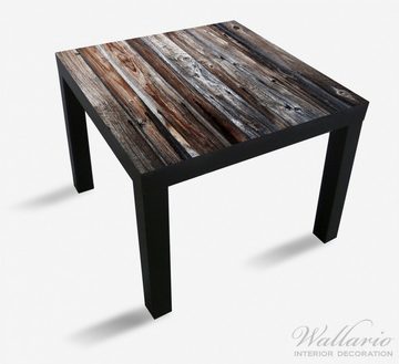 Wallario Möbelfolie Alte Holzwand - Holzplanken in grau und braun