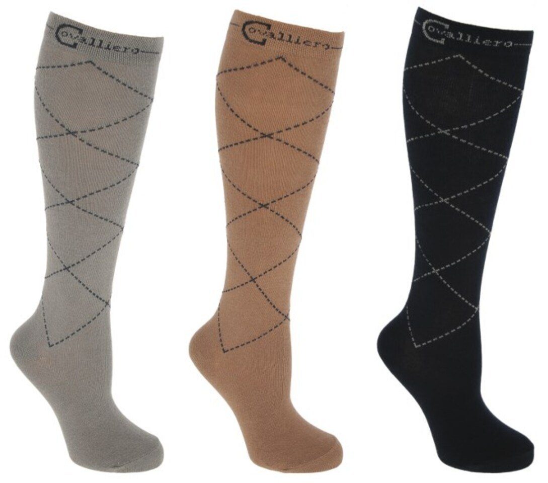 Kerbl Reitstrümpfe Reitstrumpf Karo 37 - 39 3 / Pack 3224526 (1-Paar)