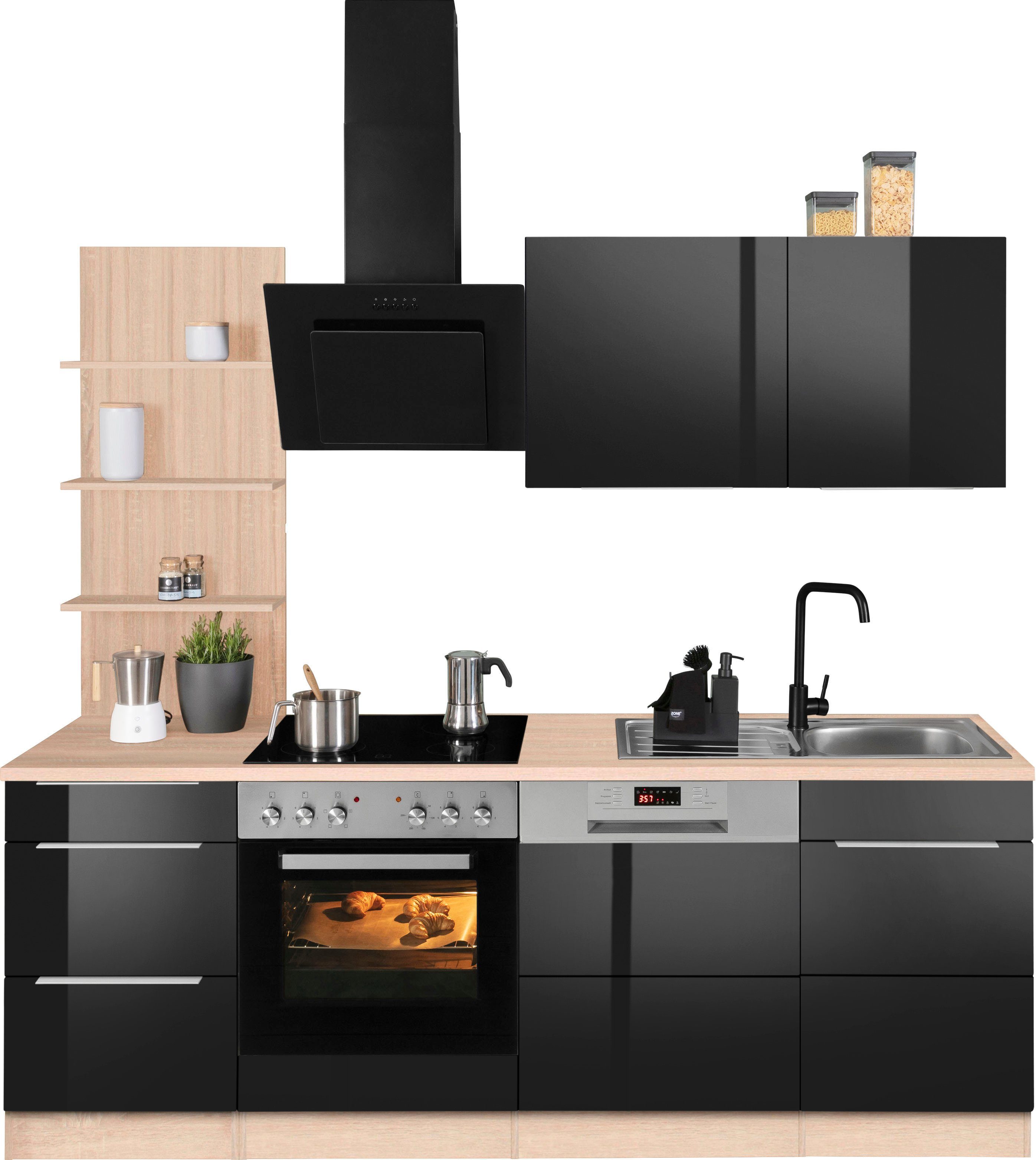 KOCHSTATION Küchenzeile KS-Brindisi, Breite 220 cm, günstig online kaufen