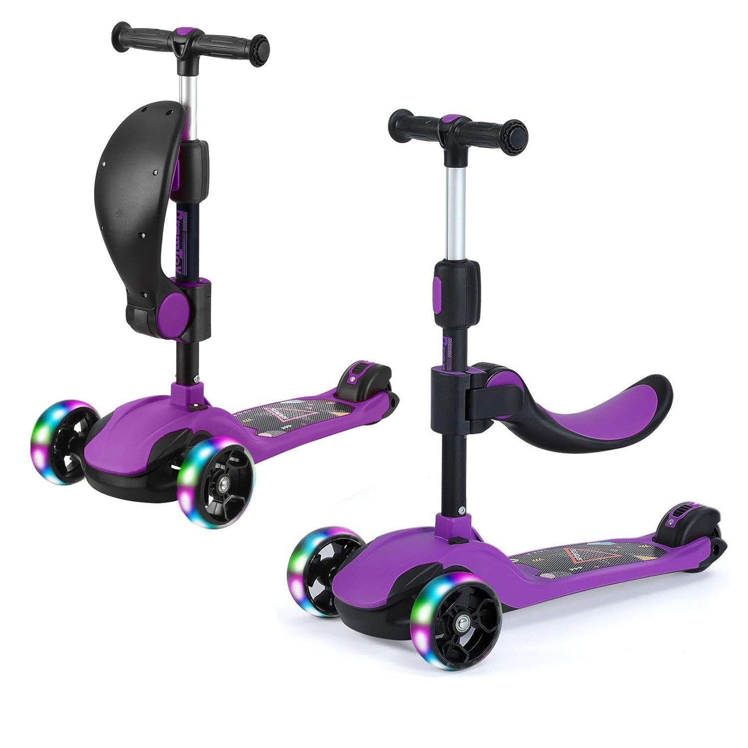 BremToy Dreiradscooter Kinderroller Tretroller Faltbarer Scooter 1-14 Jahre