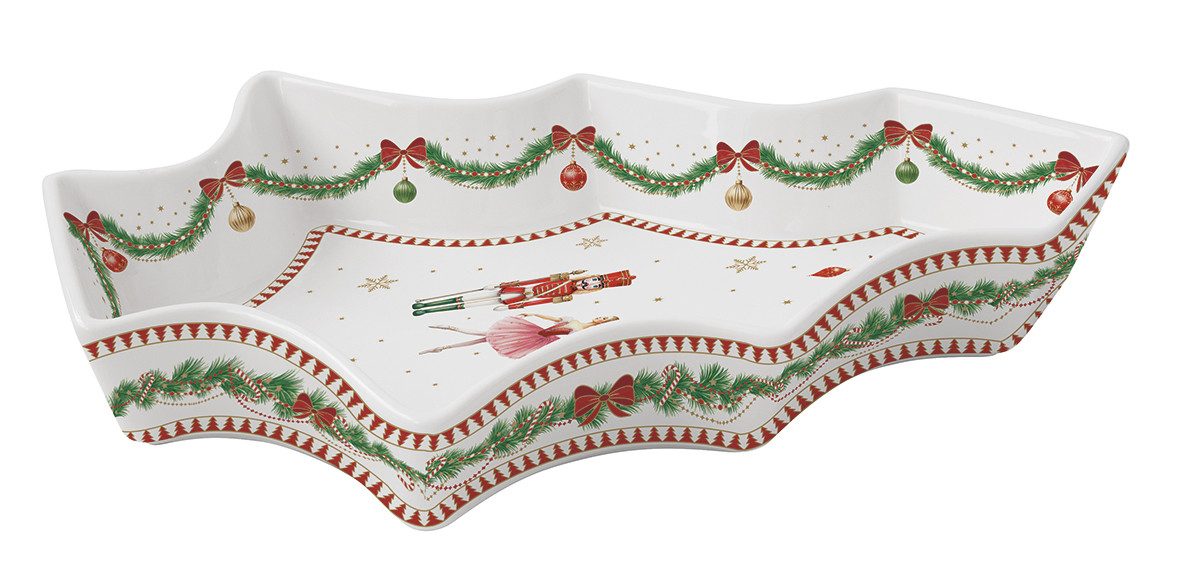 EasyLife Servierplatte MNOE1095 - "Magie de Noel" in Geschenkbox, 21,5 x 28,5 cm, (1-tlg)