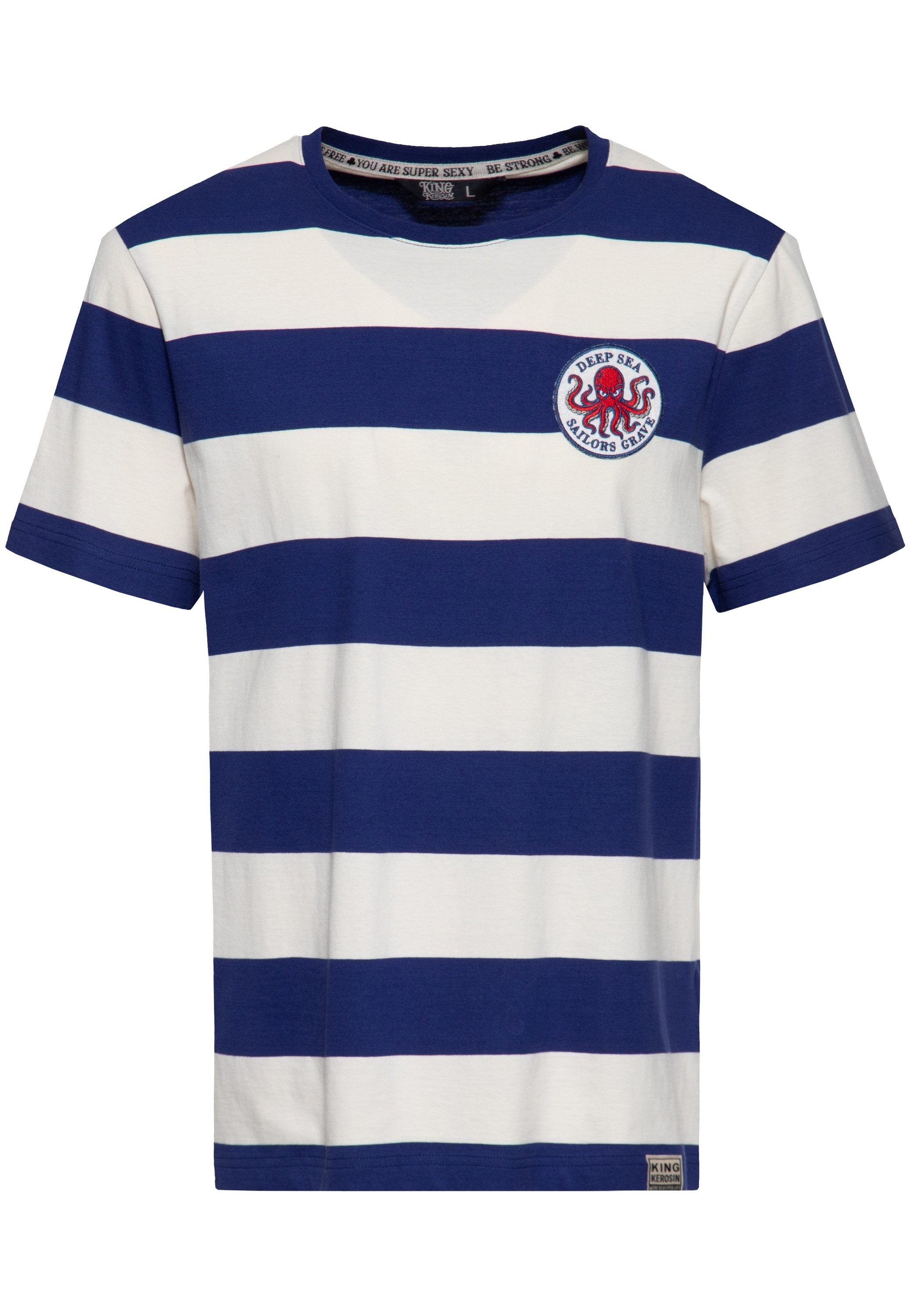 KingKerosin T-Shirt Sailors Grave (1-tlg) mit Brust-Patch