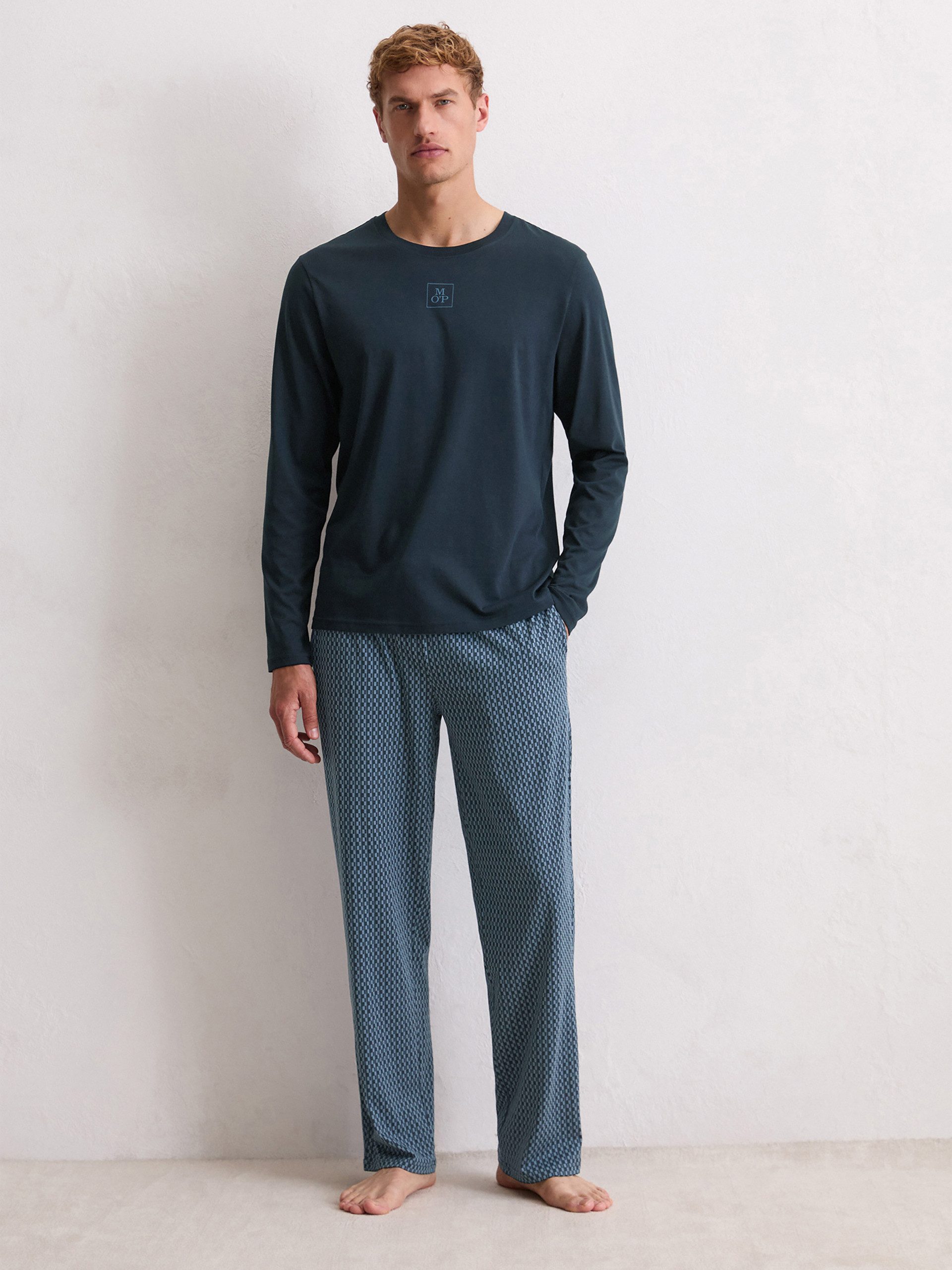 Marc O'Polo Pyjama Mix N Match Cotton (2 tlg) schlafanzug schlafmode bequem günstig online kaufen