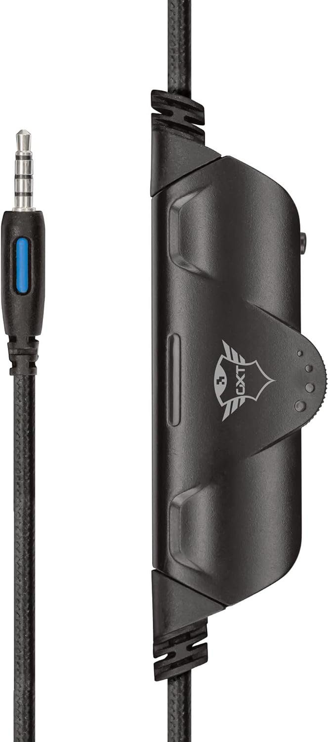 Trust Gaming Gaming-Headset (Weiche Einstellbarem Mit 3.5mm) mit Klappbarem Kopfbügel, Over-Ear-Polster, Headset und Kabel, Mikrofon