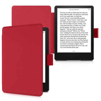 kalibri E-Reader-Hülle, Hülle für Amazon Kindle Paperwhite (11. Gen - 2021) - Leder eBook eReader Schutzhülle - Flip Cover Case