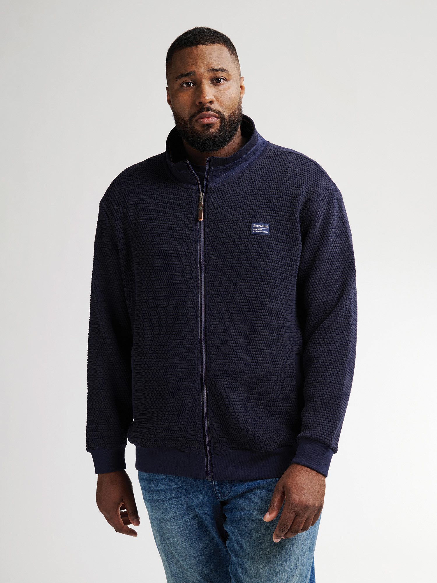 Petrol Industries Sweater mit Logo Stickerei