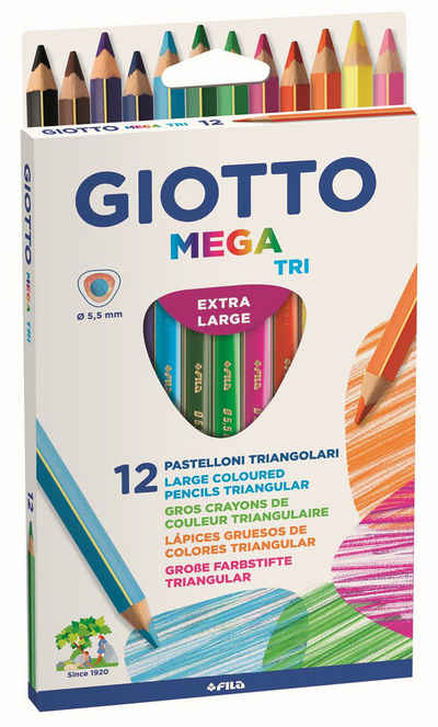 GIOTTO Buntstift GIOTTO F220600 Farbstifte Mega - 12er Kartonetui