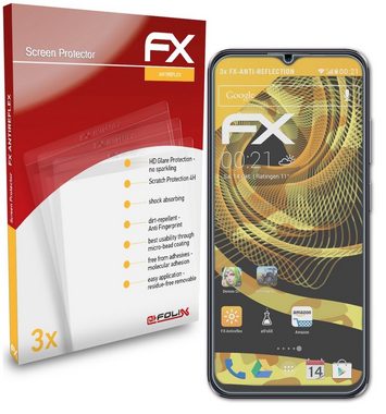 atFoliX Schutzfolie für Ulefone Note 16 Pro, (3 Folien), Entspiegelnd und stoßdämpfend
