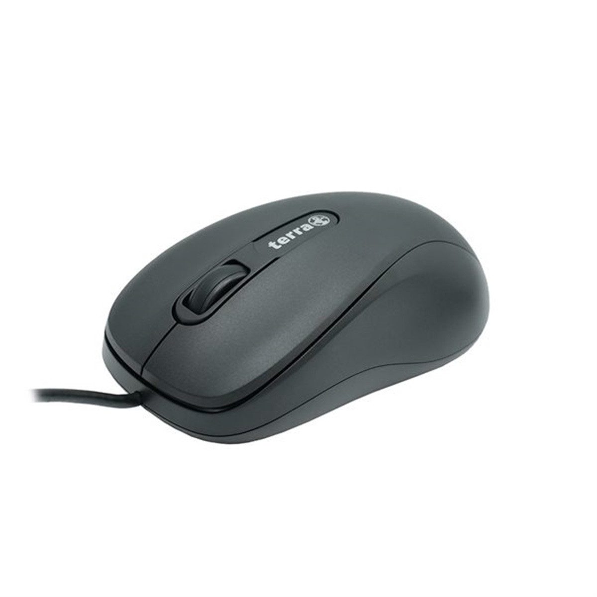 TERRA Mouse 1500 Corded Maus (Schwarz, Scroll-Rad)
