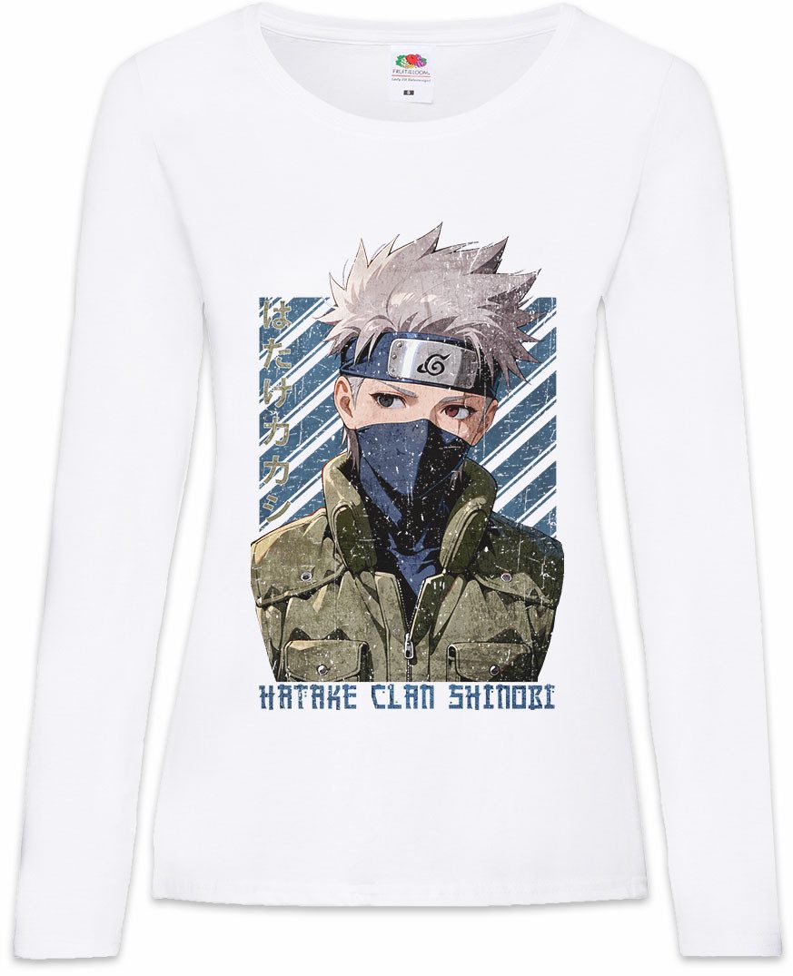 Langarmshirt Hatake Clan Damen Langarmshirt Shinobi System Anime Naruto Dattebayo