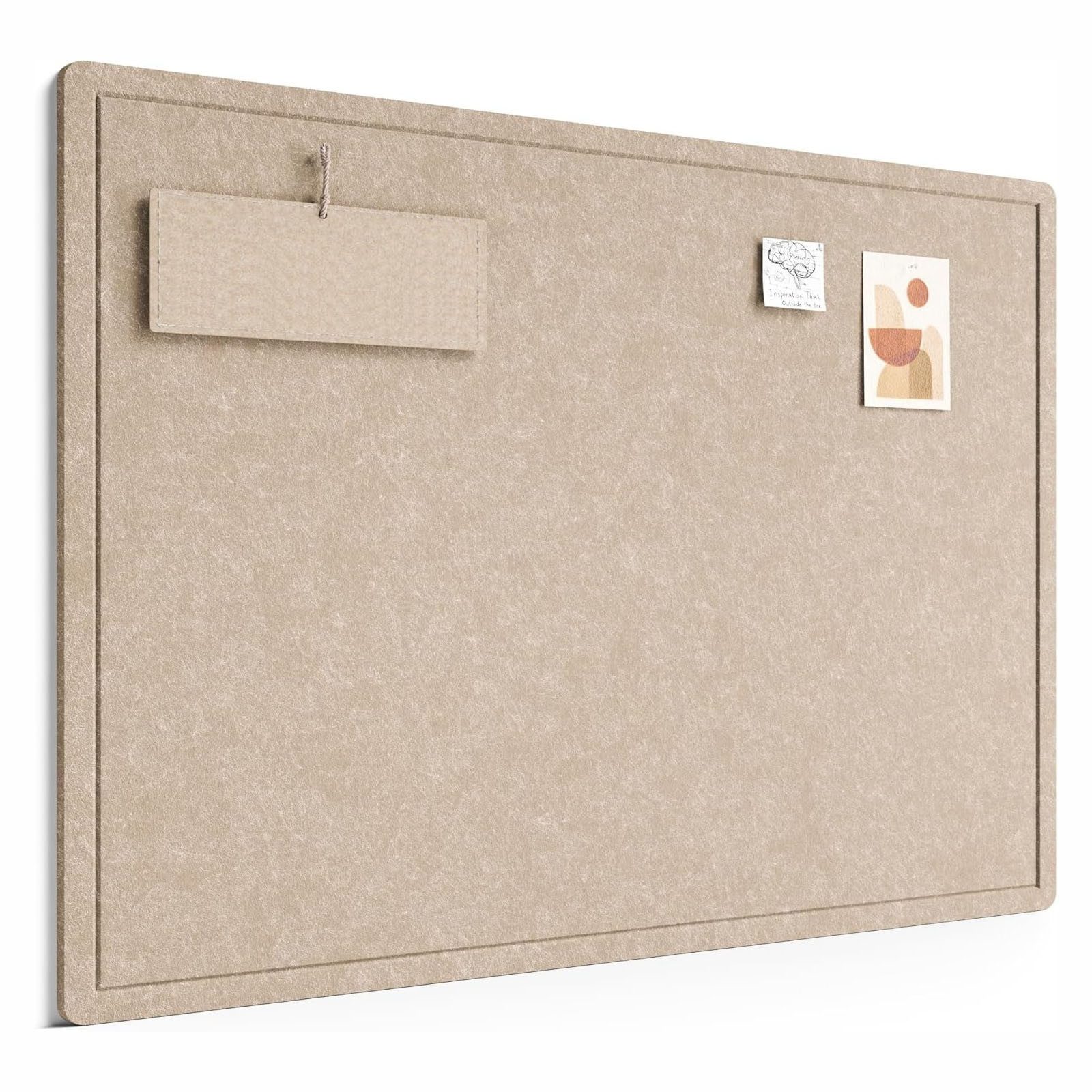 Agger Pinnwand 60 × 40 cm Filz-Pinnwand, Wanddekor-Korktafel, Anschlagtafel, Fotodisplay-Tafel