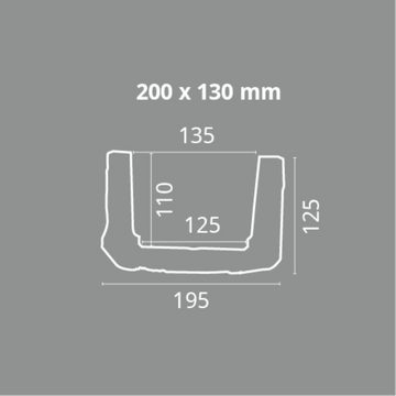 Homestar Deckenleiste Deckenbalken Holzimitat Eiche, 20 x 13 cm, Länge 4 m, einfache Montage durch Ankleben mit HOMESTAR® SX100, Polyurethan, preiswerte Alternative zu Echtholz-Balken