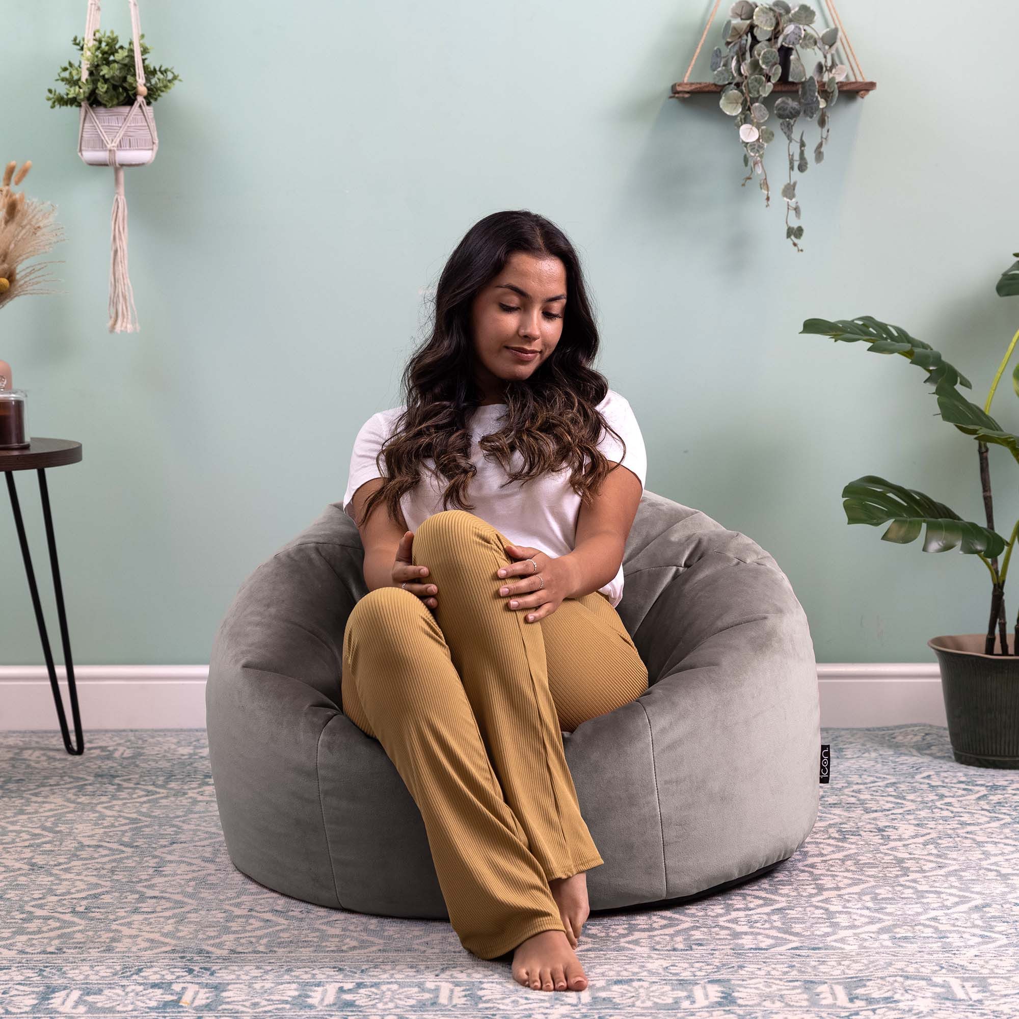 icon Sitzsack Klassischer Sitzsack aus Samt günstig online kaufen
