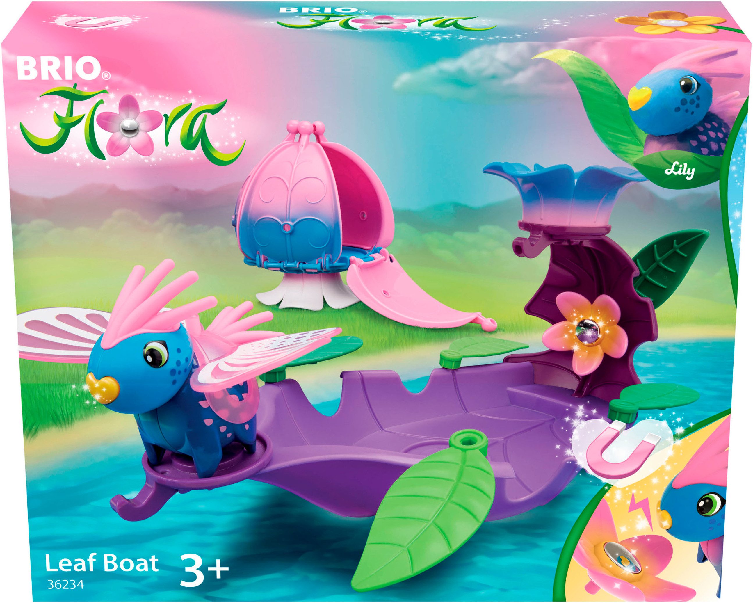 BRIO® Spielwelt BRIO Flora - Lilys Blätter-Boot (36234), (13-tlg)