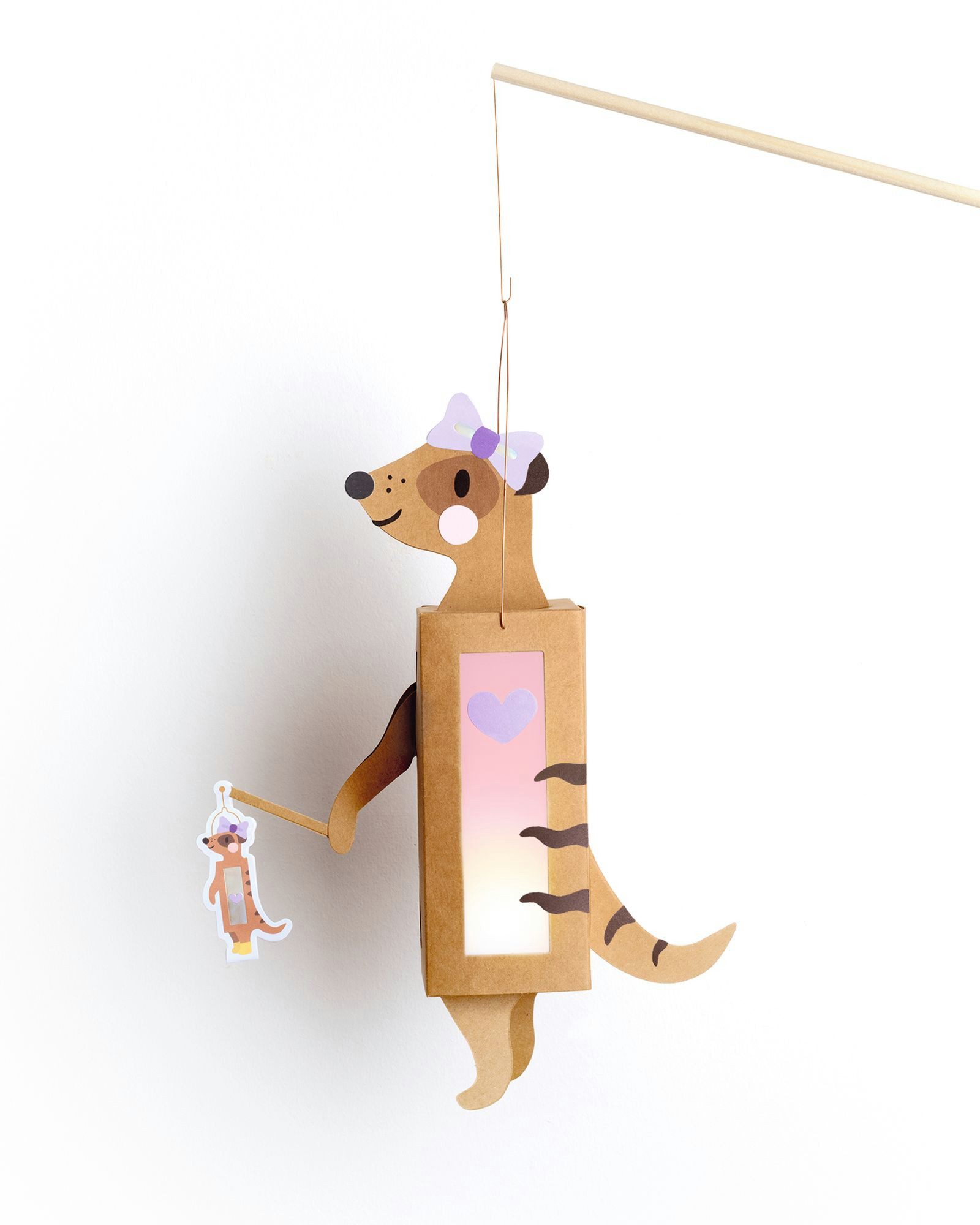 Folia Max Bringmann KG Papierlaterne DIY Laterne - Bastelset mit LED-Licht, je 2 Motive zur Auswahl – Bild 4 von 5
