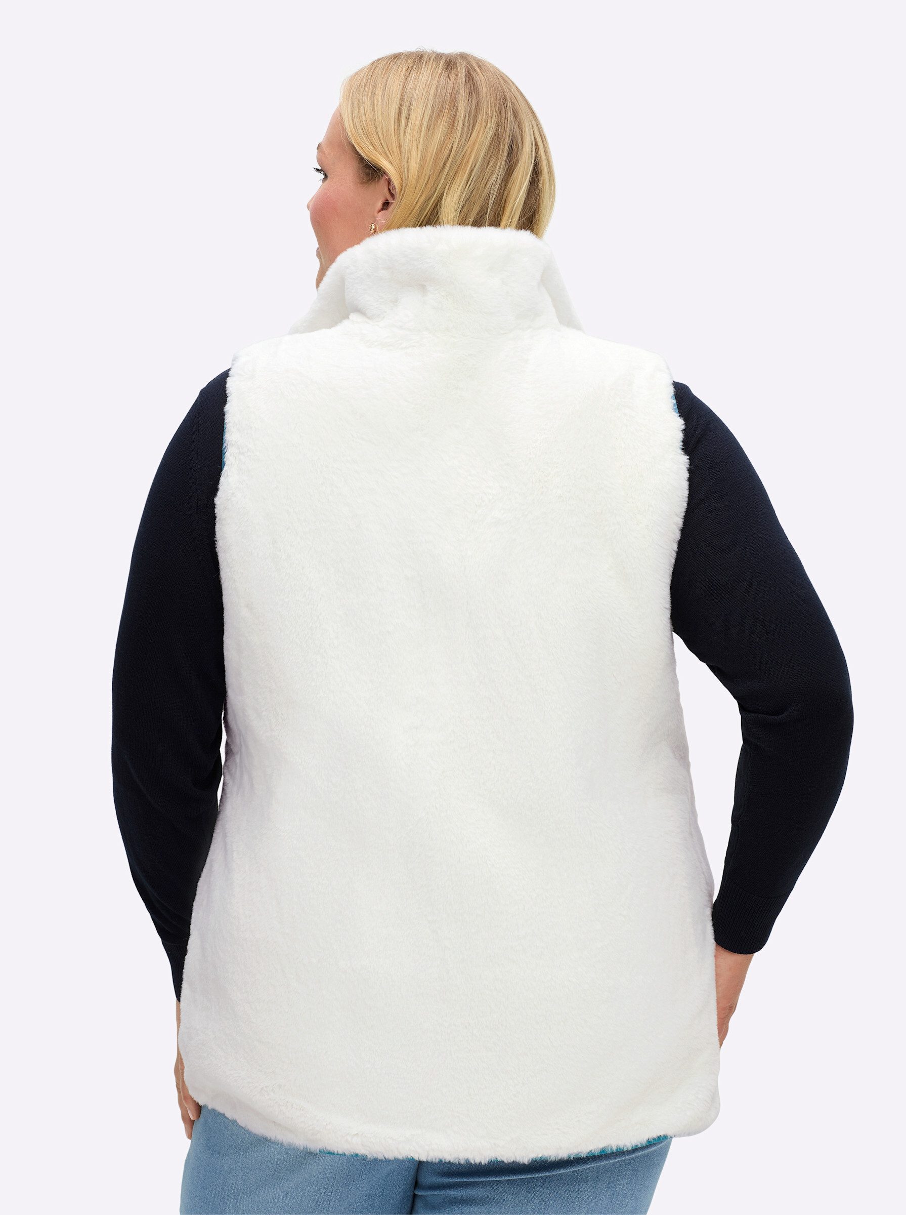 Sheego Jerseyweste Wendeweste . günstig online kaufen