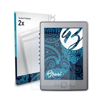 Bruni Schutzfolie für Amazon Kindle 4 Model 2011, (2 Folien), praktisch unsichtbar
