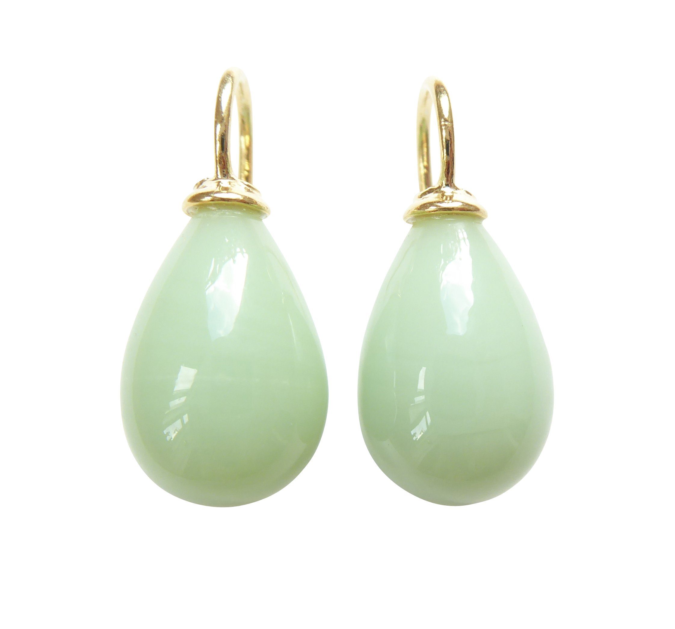 Paar Ohrhänger Lea mint gold-platt. schönes Geschenk