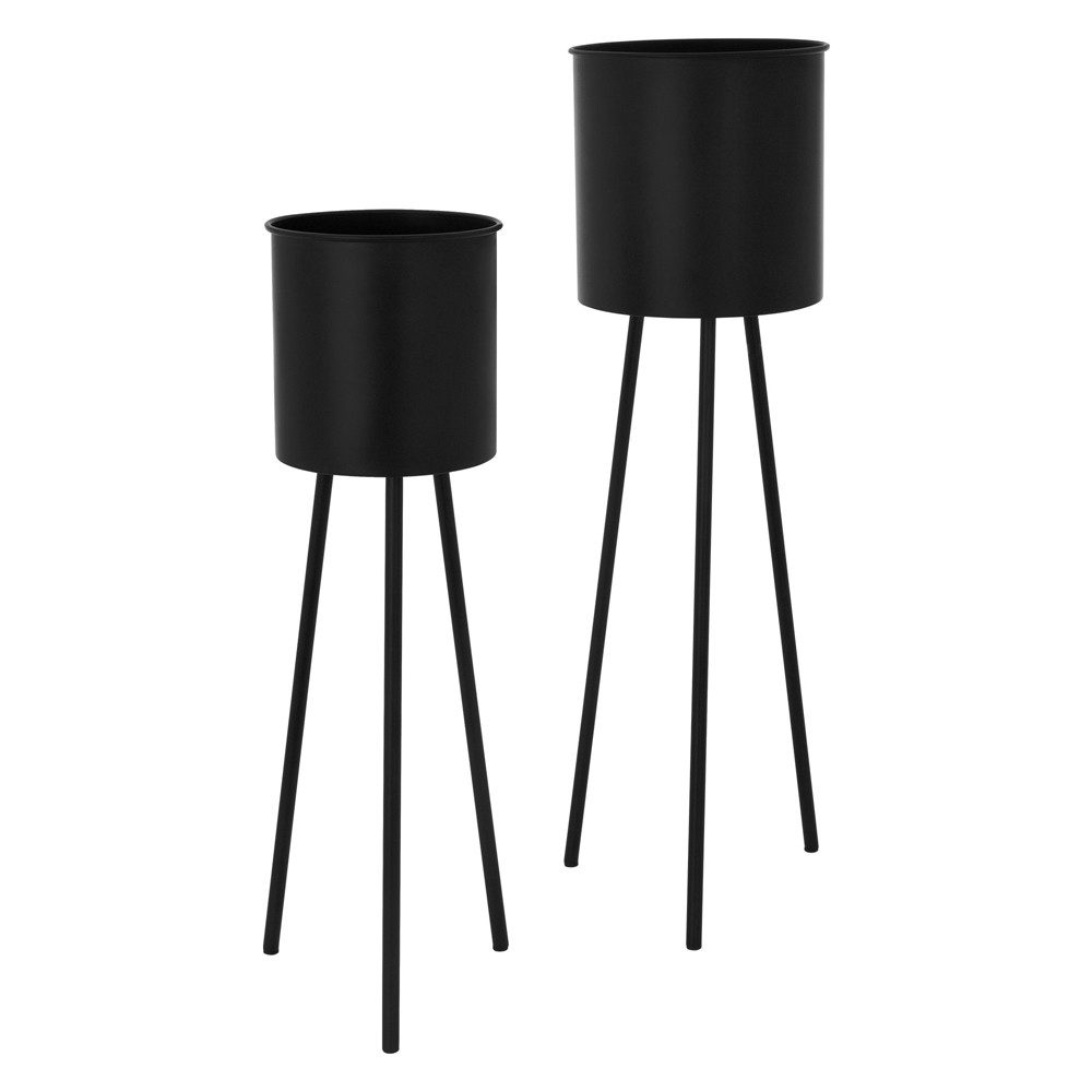 Blumenständer Pflanzenständer Set aus Metall Pflanztopf Deko Blumenhocker