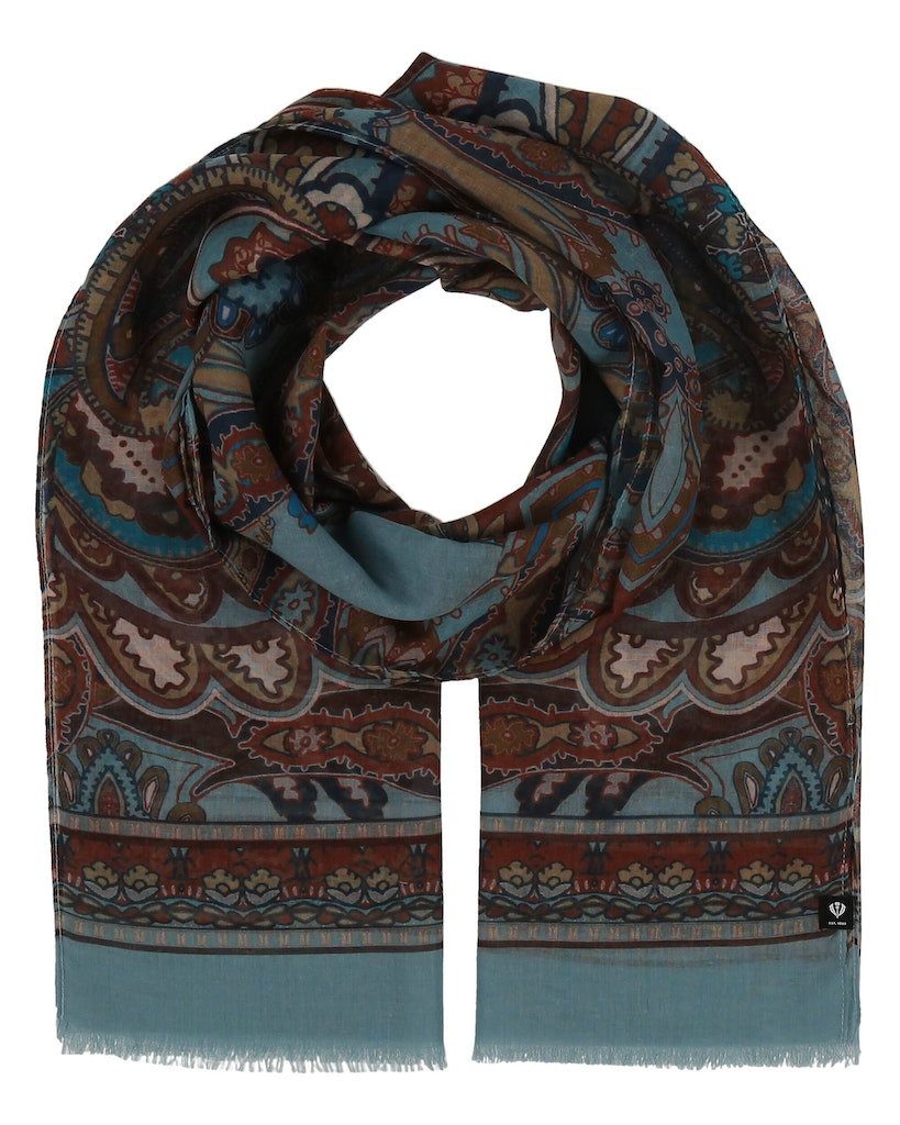 Fraas Modetuch Polyester Schal pure blue günstig online kaufen