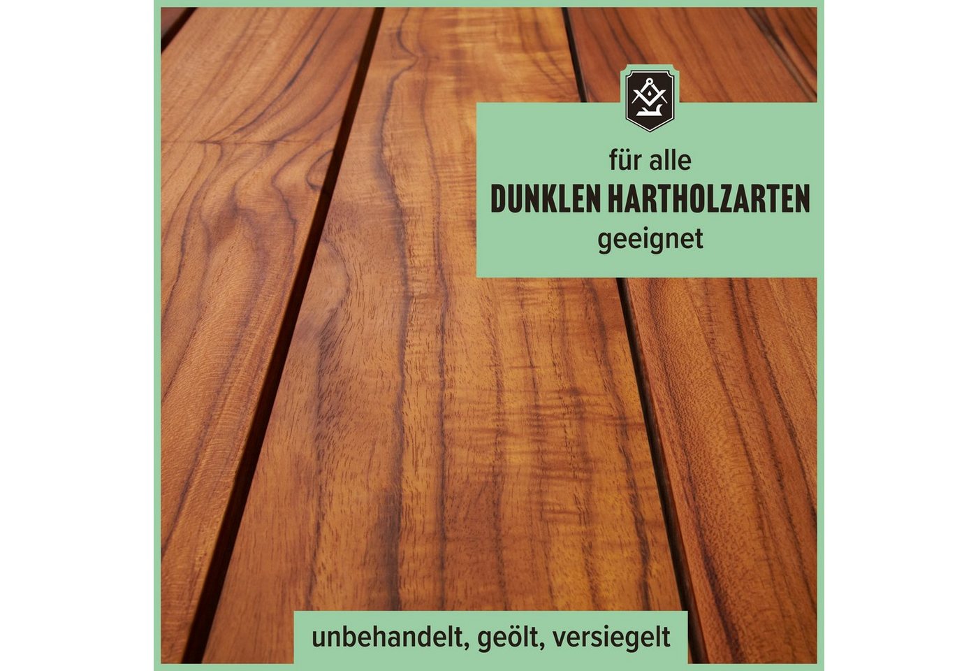 Thumbnail - Schrader Hartholzöl - 2,5L - Pflege- und Schutzmittel für Innen- und Außenbereich - dunkel, Ideal für Gartenmöbel, Zäune...