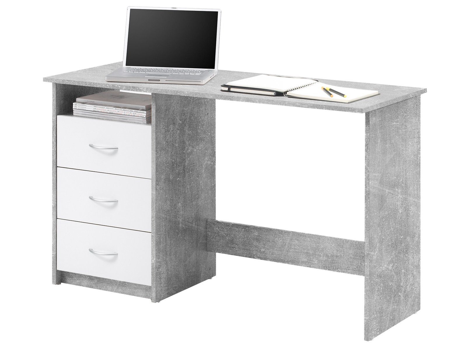 PREISBRECHER Schreibtisch Schreibtisch >Mack< - 123x76x50cm günstig online kaufen