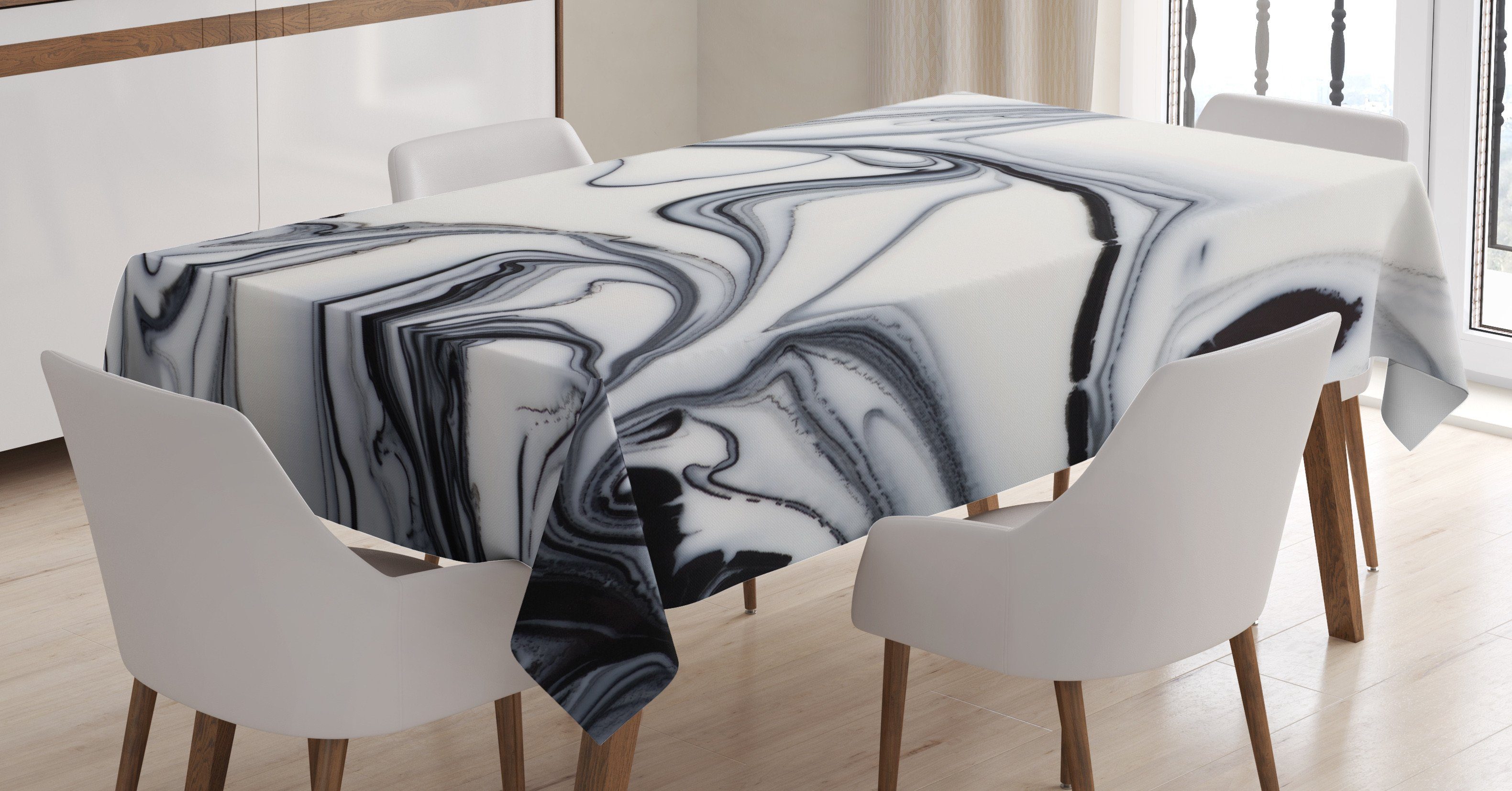Abakuhaus Tischdecke Für Unusual Außen Waschbar Farben, Marmor den geeignet Bereich Farbfest Klare Trippy Forms